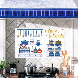 Happy Kitchen - Oil Proof Wallpapers 